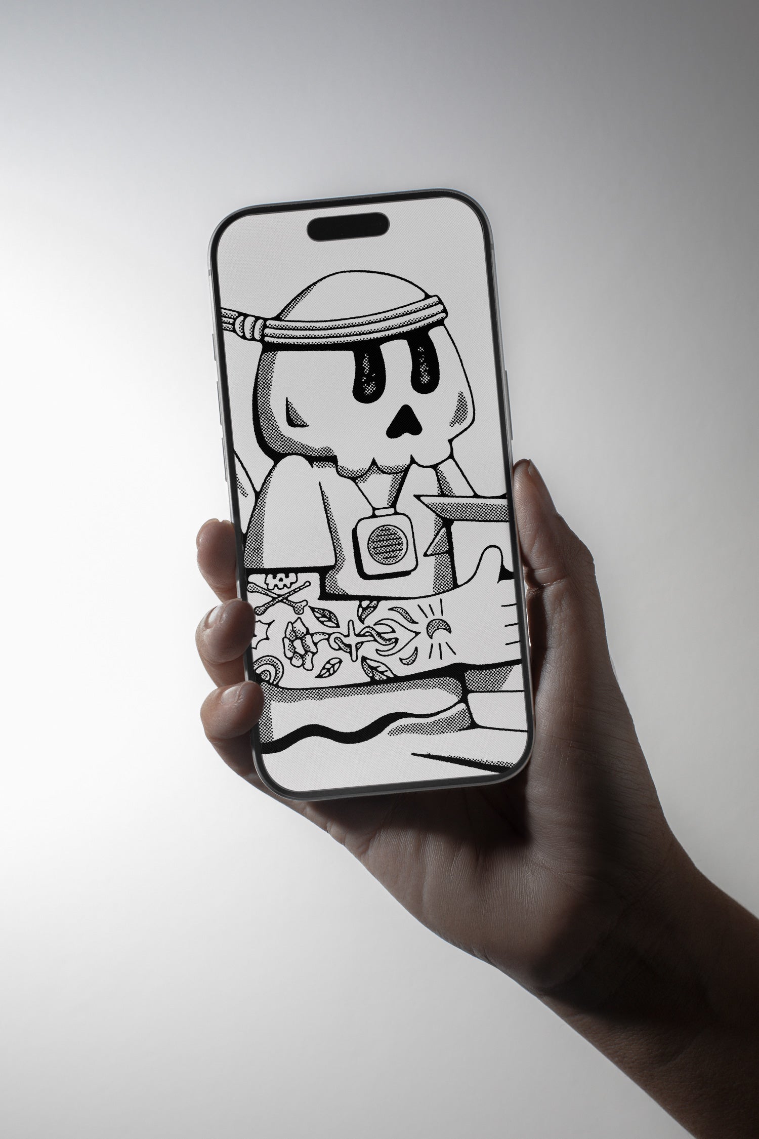 Hell’s Blue Boy iPhone Mockup