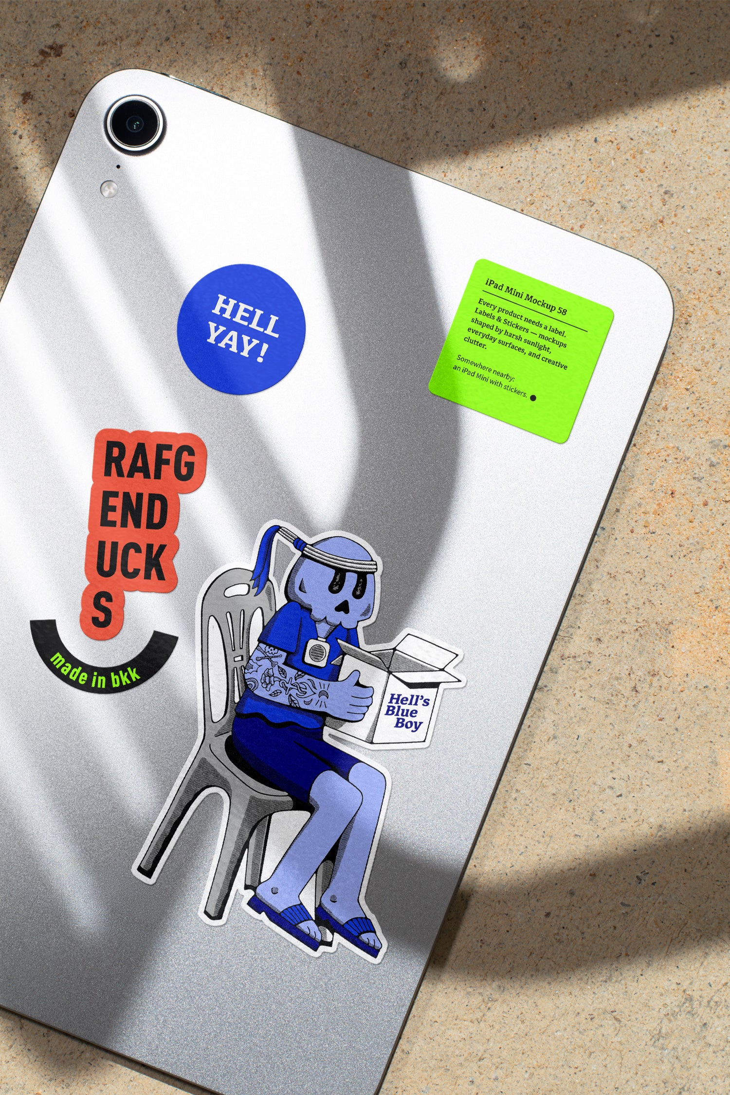 Hell’s Blue Boy iPad Mockup