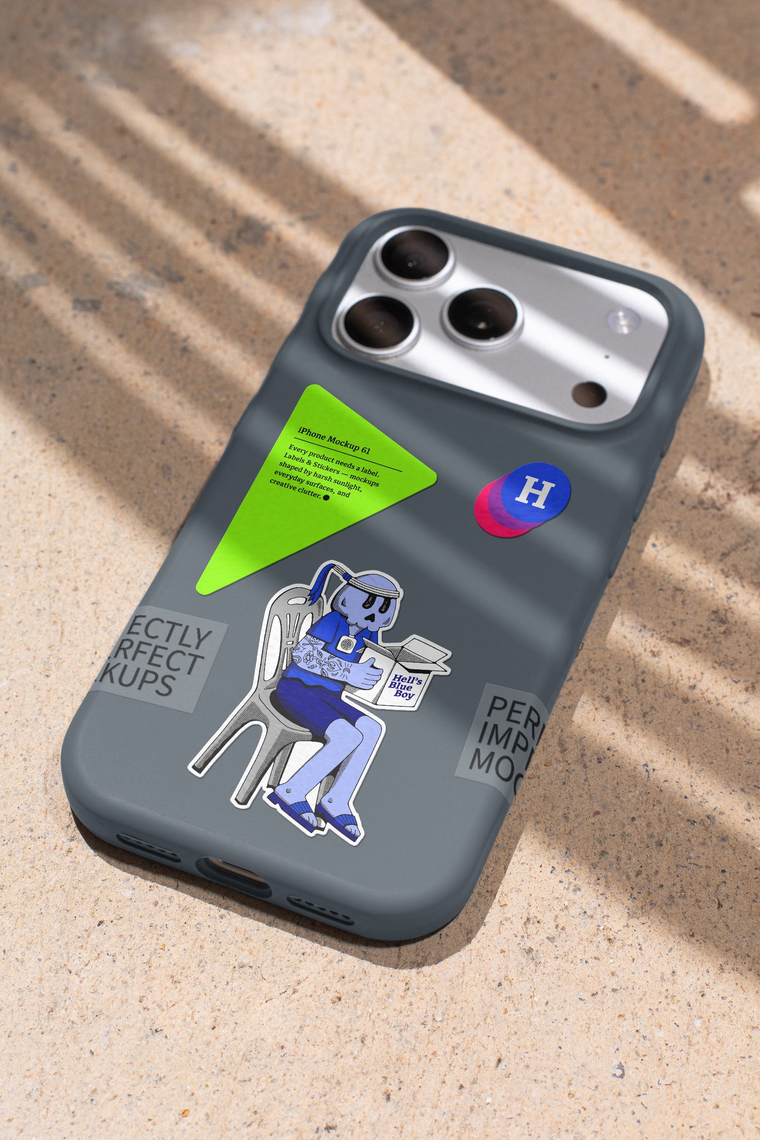 Hell’s Blue Boy iPhone Mockup